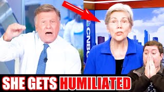 Joe Kernen LIGHTS UP Elizabeth Warren during humiliating live interview [upl. by Emyaj]