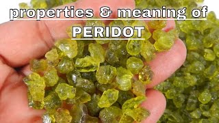 Peridot Meaning Benefits and Spiritual Properties [upl. by Awuhsoj]