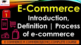 L1 ECommerce Introduction Definition  Process of ecommerce  ECMC Lectures in Hindi [upl. by Rudy]