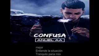 COVER VERSION Anuel AA  Confusa Letra [upl. by Nwahsit]