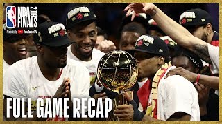 RAPTORS vs WARRIORS  Toronto Wins First NBA Championship  NBA Finals Game 6 [upl. by Oberg]