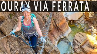 The Ouray Via Ferrata [upl. by Enialehs]