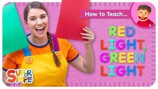 Learn How To Teach quotRed Light Green Lightquot from Super Simple Songs [upl. by Sklar763]