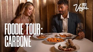 Foodie Tour Carbone at ARIAs Resort amp Casino  Vegas Eats [upl. by Sergei]