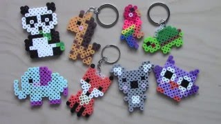 Easy Perler Bead Animal Keychains amp Magnets 1 [upl. by Dowlen]