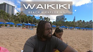 Exploring Waikiki  Beach amp Park  Hawaii Vlog [upl. by Nessim263]