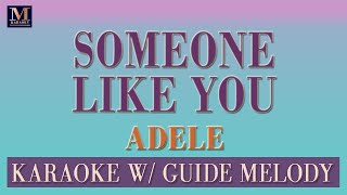 Someone Like You  Karaoke With Guide Melody Adele  Karaoke Songs With Melody [upl. by Lerner]