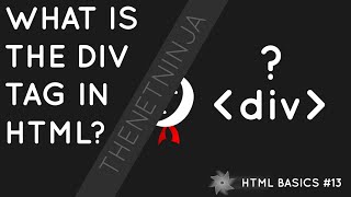 HTML Tutorial for Beginners 13  The div Tag [upl. by Ewall]