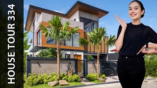 Tropical Oasis A Modern Designer Home Tour • Presello House Tour 334 [upl. by Enier]