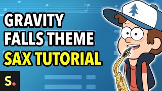 Gravity Falls Theme Sax Tutorial  Saxplained [upl. by Niehaus546]