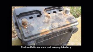 Restore Car Battery To Like New Condition  How To  DIY Automotive [upl. by Rolfe]