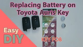 Changing Battery on Toyota Auris Key FOB [upl. by Disharoon588]