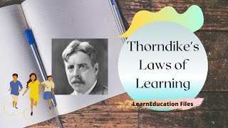 Thorndikes Laws of Learning  LearnEducation Files [upl. by Ricarda193]