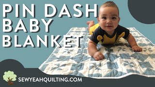 Baby Blanket Pin Dash  Free Pattern [upl. by Rockwell634]