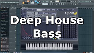 Deep House Bass Tutorial in FL Studio [upl. by Ymrots]