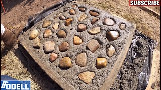 How to Make Decorative Concrete Pavers with Big Rock DIY [upl. by Devine284]