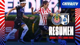 RESUMEN Chivas Femenil vs Querétaro  Jornada 5 Apertura 2024 [upl. by Yumuk756]