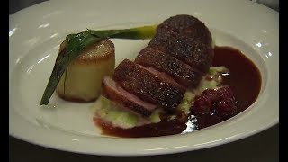 Gordon Ramsay Hells Kitchen Crispy Skin Duck Breast Recipe [upl. by Atikin]