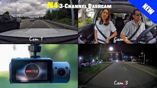 Vantrue N4 3Channel Dashcam Review  The Worlds First 3 HD Camera System [upl. by Finella]