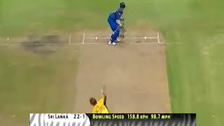 Sanath Jayasuriya Flick to Brett lee 158 KPH Ball [upl. by Giess]