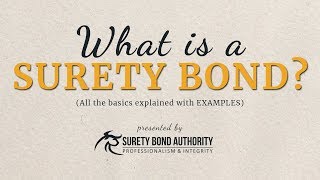 What are Surety Bonds Explained with Examples [upl. by Atiekahs]