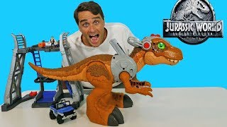 Imaginext Jurassic World Jurassic Rex   Toy Review  Konas2002 [upl. by Stiles]