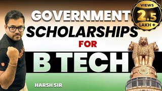 Government Scholarships BTech Students Must Apply In 2023  Harsh Sir VedantuMath [upl. by Suiradel]