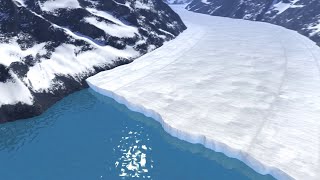 Animation How a Glacier Melts [upl. by Moffat559]