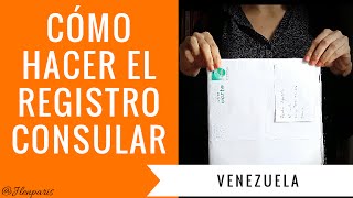 Cómo hacer el registro consular  Venezuela [upl. by Azzil]