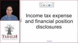 IAS 12  Disclosure Overview for Income Taxes IFRS [upl. by Annayak]