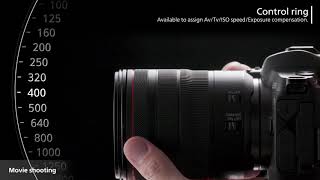 EOS R  How to Use the Control Ring on The RF Lens [upl. by Anilos]