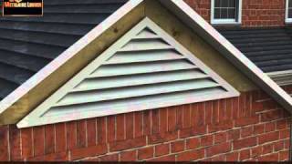 How to Install a Gable Louver [upl. by Frendel438]