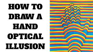 How To Draw A Optical Illusion Hand [upl. by Bayless]