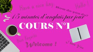 Cours danglais débutant numéro 1 [upl. by Tsirhc]