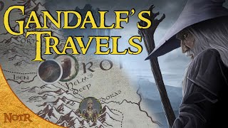 The Complete Travels of Gandalf  Tolkien Explained [upl. by Afatsuom]