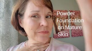 Laura Geller Balance and Brighten Power Foundation On Mature Skin [upl. by Verlie235]