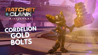 RATCHET amp CLANK RIFT APART  ALL Cordelion Gold Bolts Locations [upl. by Asined]