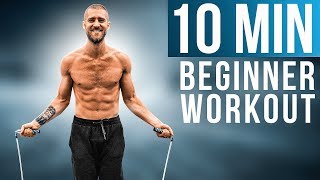 10 Min Beginner Jump Rope Workout [upl. by Spiegel]