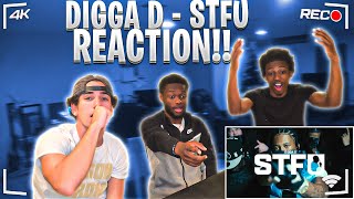 AMERICANS REACT TO DIGGA D  STFU [upl. by Anaujit]