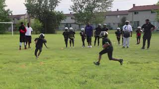 Pursuit Tackling Drill 8u10u 2021 Big Hitters [upl. by Clance525]