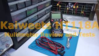 Kaiweets HT118A Multimeter Review and Testing [upl. by Athalla505]