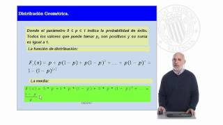 Distribución Geométrica   UPV [upl. by Imer]