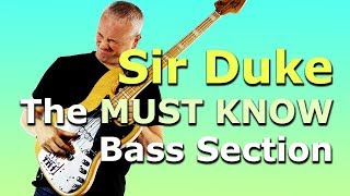 Sir Duke  The MUST KNOW Bass Unison Line [upl. by Rehsa]