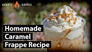 How To Make A Caramel Frappe Homemade Caramel Frappe Recipe [upl. by Otanod]