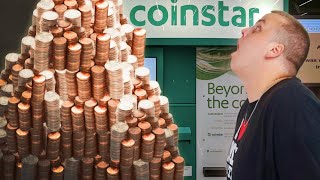 Cashing In 100 POUNDS OF COINS In COINSTAR Cashing In Coins At Coinstar [upl. by Enyaj148]