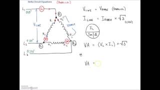 3 Phase Delta Tutorial Electrical Power PE Exam Review [upl. by Mllly132]