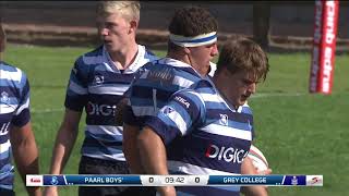 Premier Interschools Rugby 2021  Paarl Boys High vs Grey College [upl. by Ahcrop450]