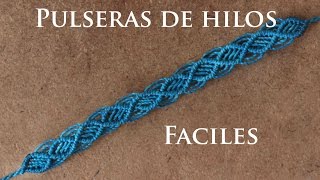 Como hacer pulseras de hilo faciles [upl. by Tiat538]