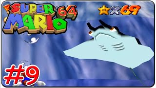 Super Mario 64  100 Walkthrough Part 9 Dire Dire Docks [upl. by Enelyar]