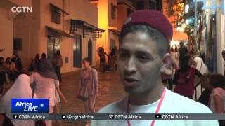 Ramadan in Tunisia Sidi Bou Said locals gather on a mountain top to pray [upl. by Ayaet]